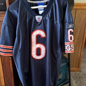 Reebok Jay Cutler Navy Football Jersey #6